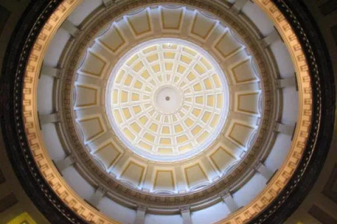 Capitol dome, looking up rotunda 