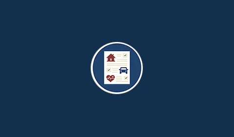 Home, auto, and health icon